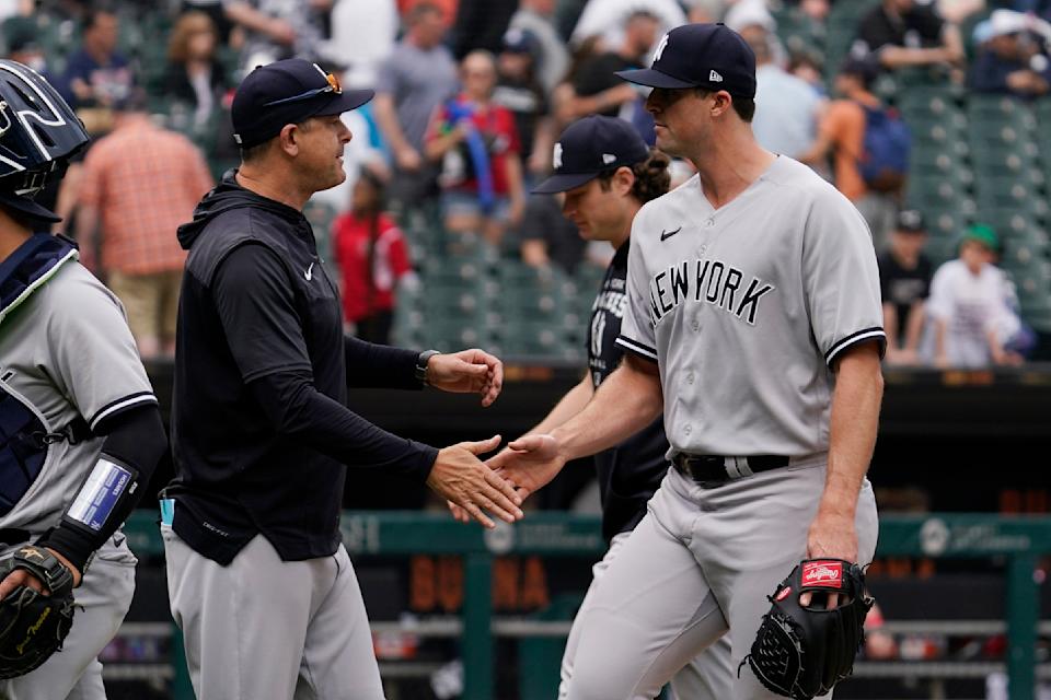 As Yankees manager Aaron Boone increasingly deploys him in the ninth, Clay Holmes might be the next closer in the Bronx. (AP Photo/Nam Y. Huh)