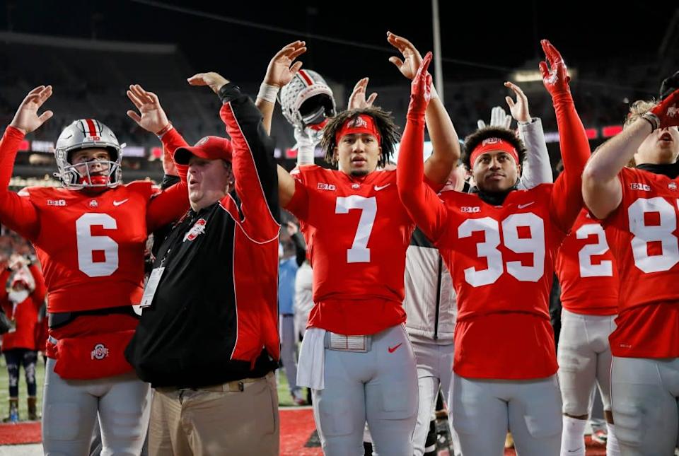 LOOK. Ohio State football celebrates less than 100 days to 2022 season