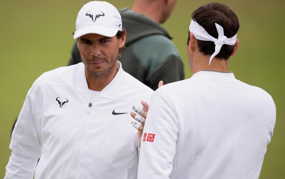 Rafael Nadal and Roger Federer - GETTY IMAGES