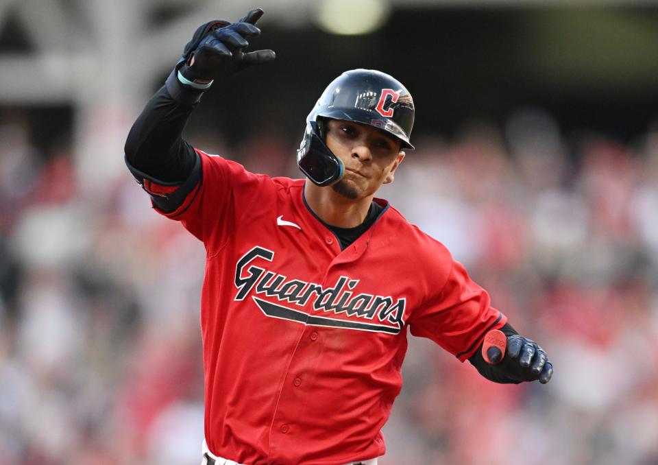 Andres Gimenez was part of Cleveland's return in the Jan. 2021 trade that send Francisco Lindor to the Mets.