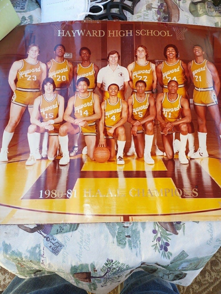 Jack Del Rio Sr., center, coached his son, far left, and other athletes of all backgrounds during his tenure as a youth coach in California.