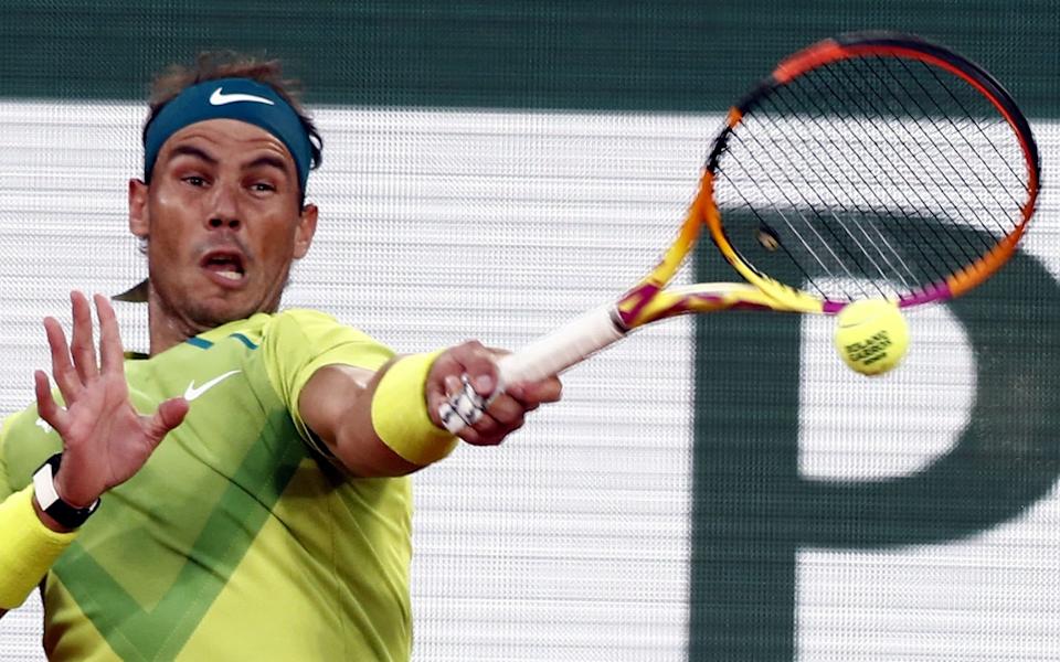 Rafael Nadal of Spain plays Novak Djokovic of Serbia in their men's quarterfinal match during the French Open tennis tournament at Roland Garros in Paris, - MOHAMMED BADRA/EPA-EFE/Shutterstock