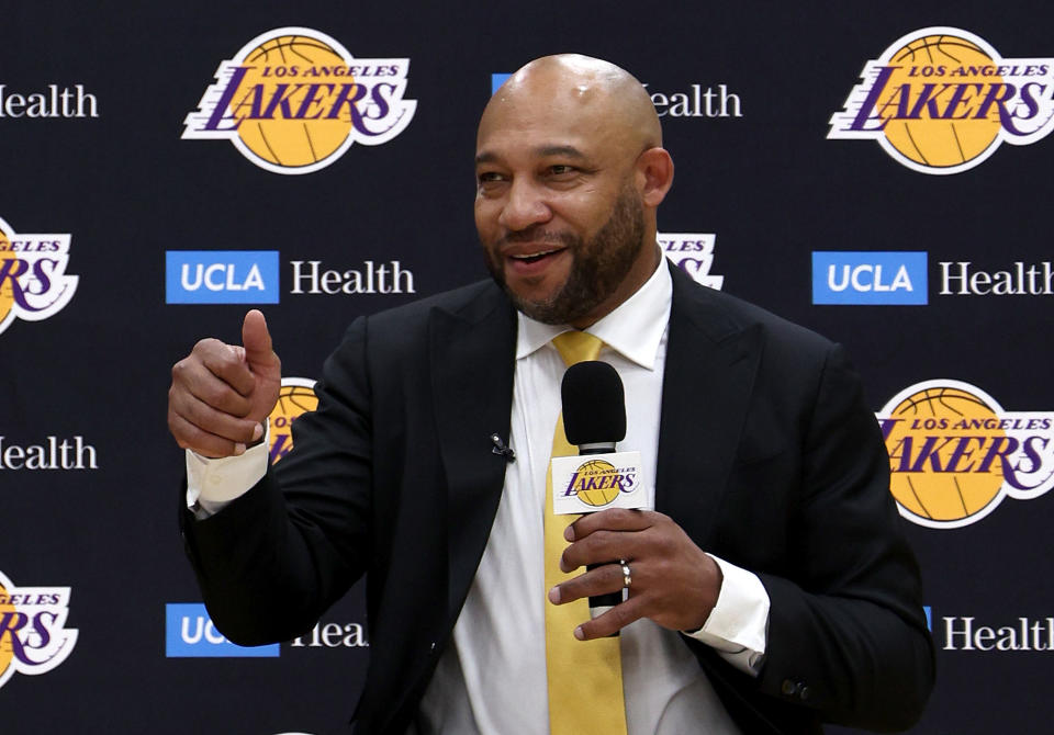 New Lakers coach Darvin Ham is putting his own mark on the team. (Photo by Harry How/Getty Images)