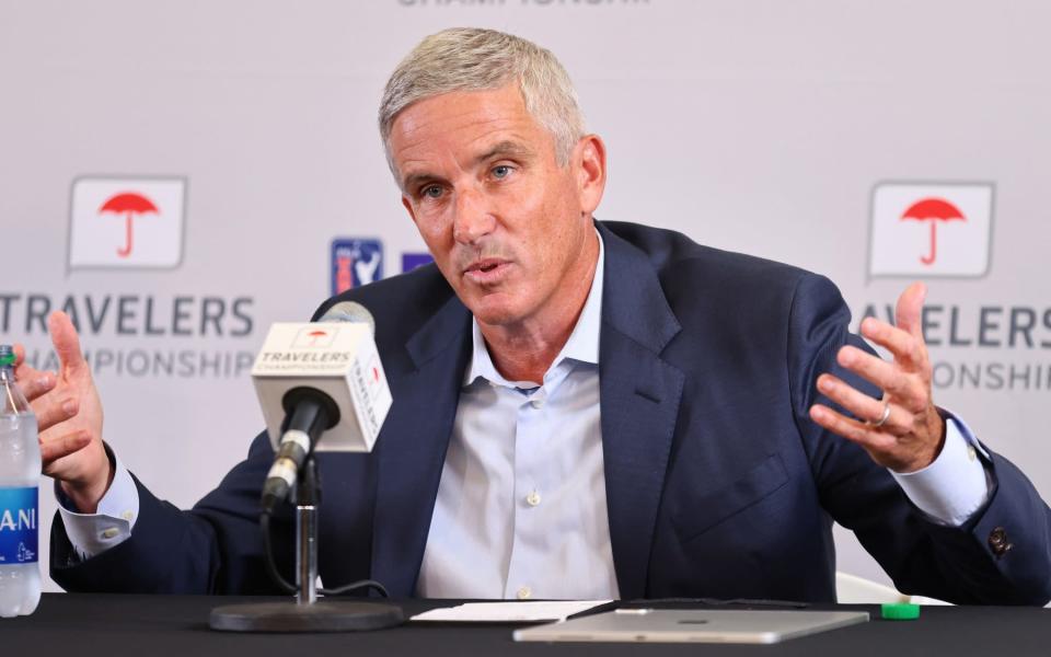 Jay Monahan - Rory McIlroy blasts ‘duplicitous’ Brooks Koepka as LIV Series war of words escalates - GETTY IMAGES