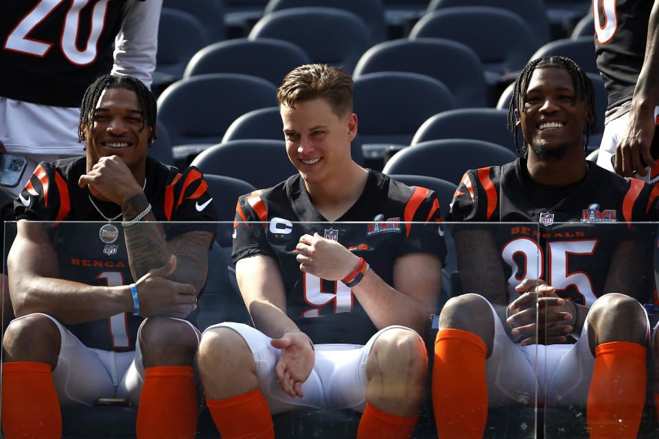 Ja'Marr Chase and Tee Higgins have a great set up with Joe Burrow leading the offense, but can both receivers finish as WR1s in fantasy football? (Photo by Ronald Martinez/Getty Images)