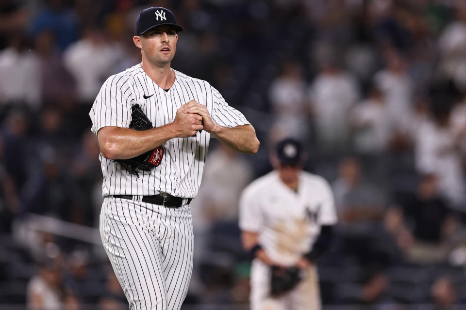 The best deal of the 2021 MLB trade deadline? It might have been the Yankees' move to acquire relief pitcher Clay Holmes, even though he was a middling Pirates arm at the time. (Photo by Dustin Satloff/Getty Images)