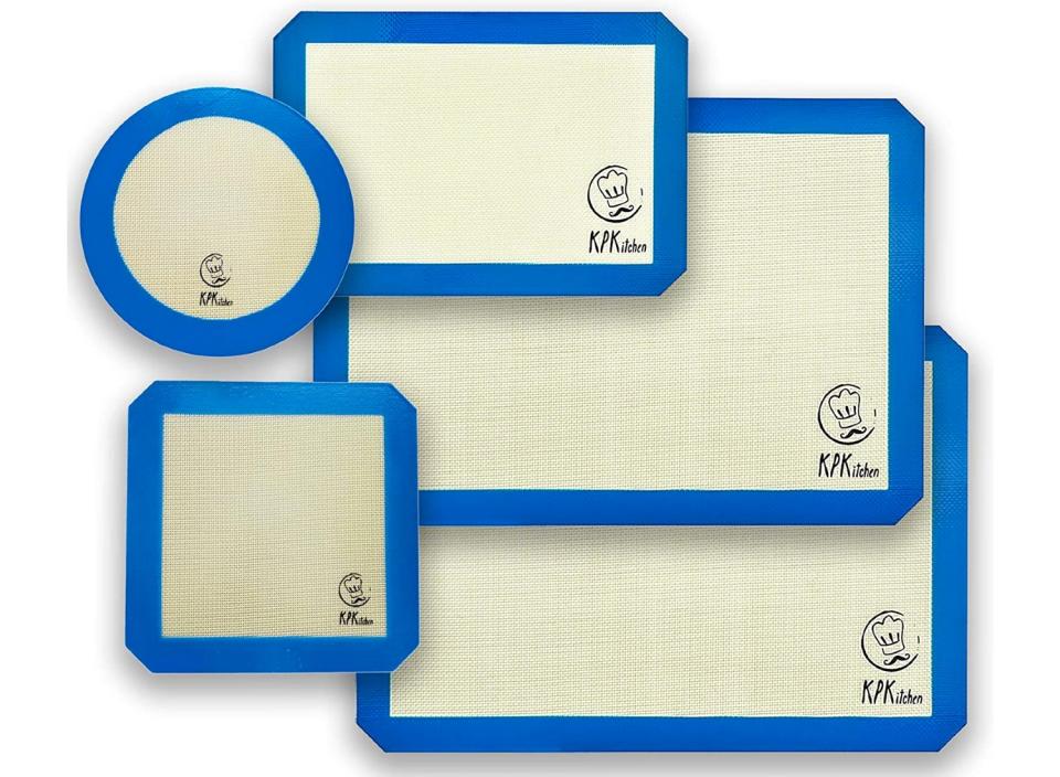 You no longer have to worry about your baked goods sticking to the pan with these silicone mats. (Source: Amazon)