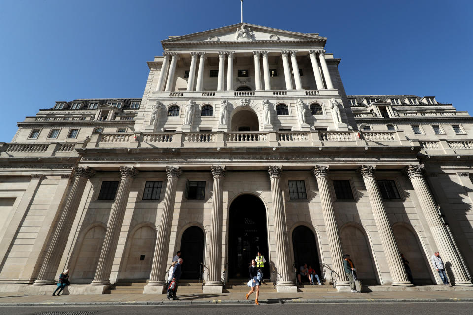 The Bank of England (BoE), in the City of London