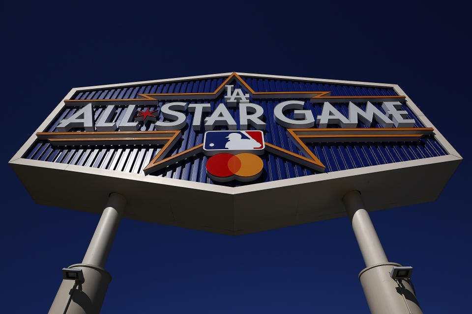 The 2022 MLB All-Star Game will be held Tuesday night at Dodger Stadium in Los Angeles. (Photo by Ronald Martinez/Getty Images)