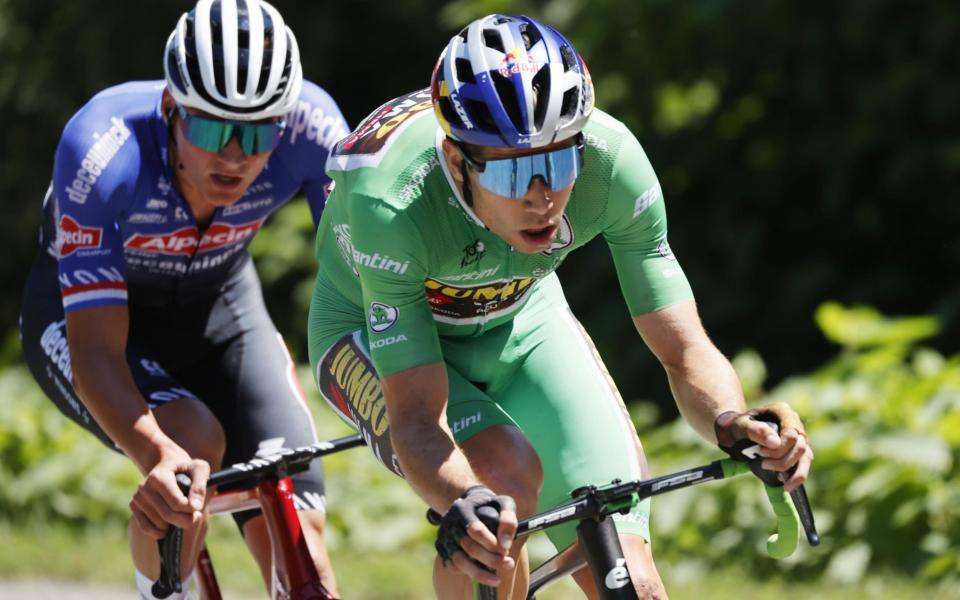 Mathieu van der Poel (left) and Wout van Aert - EPA