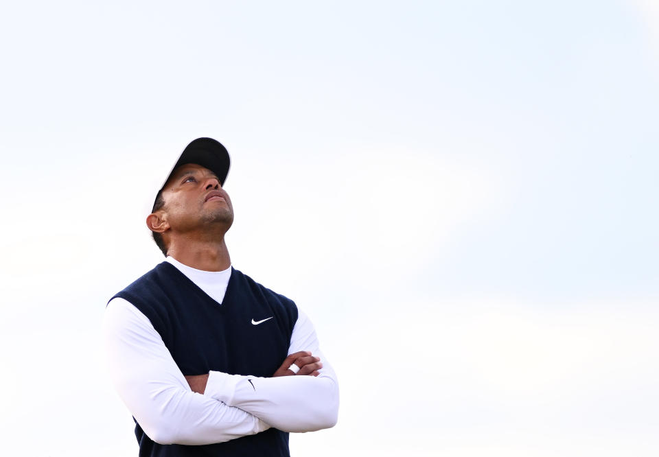 Tiger Woods struggled at the British Open. (Ross Kinnaird/Getty Images)