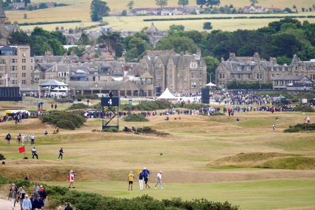 The layout of St Andrews, which sees some fairways and greens merge, can make for slow play