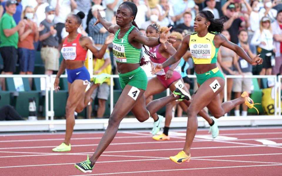 Super spikes debate reignited as Tobi Amusan shatters 100m hurdles world record - GETTY IMAGES