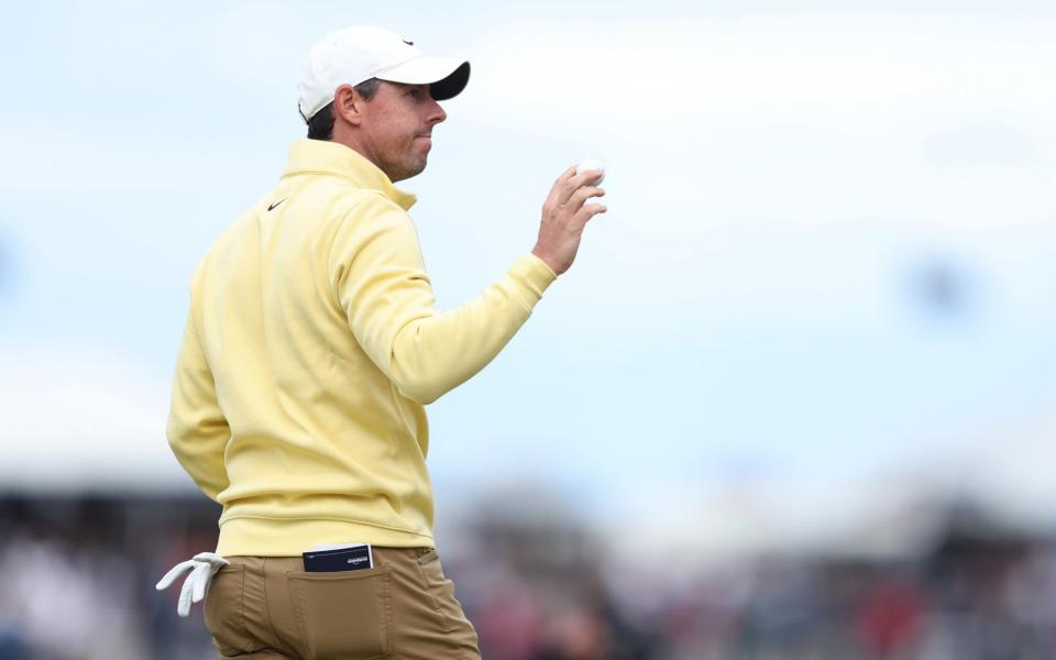 Rory McIlroy started with a 66 at St Andrews - GETTY IMAGES