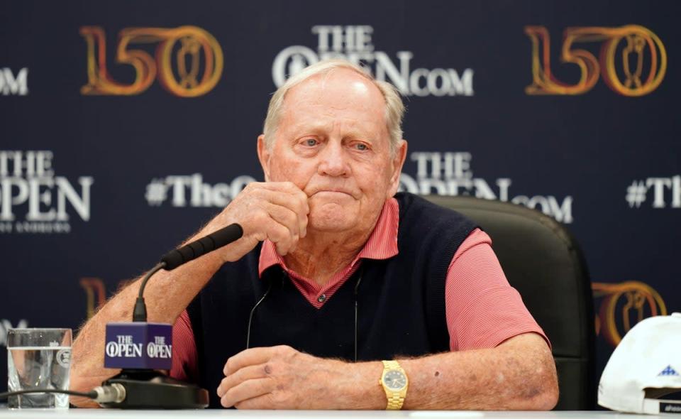 Jack Nicklaus said he remained friends with Greg Norman despite their disagreement over LIV Golf (Jane Barlow/PA) (PA Wire)