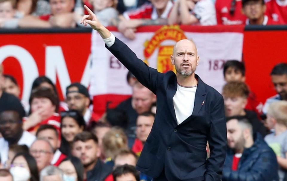 Erik ten Hag during his first game at Old Trafford - REUTERS