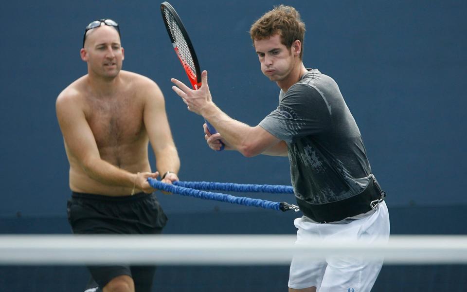 Jez Green and Andy Murray - Emma Raducanu signs up Andy Murray’s fitness guru and splits with Russian coach - GETTY IMAGES