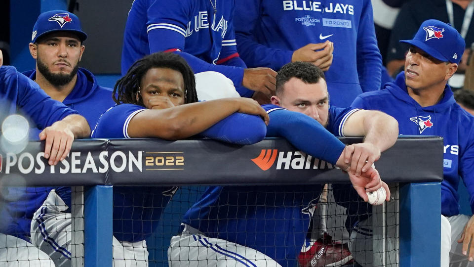 Another year, another heartbreaking finish for the Blue Jays. (Photo by Thomas Skrlj/MLB Photos via Getty Images)