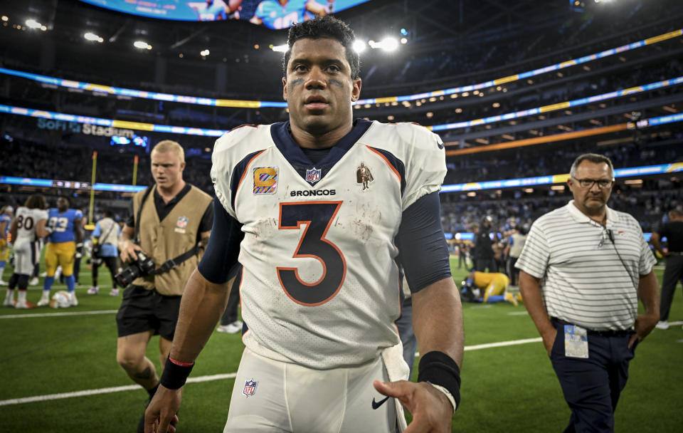 Russell Wilson signed a $245 million contract with the Broncos, but right now it's their defense that's making its money. (Photo by AAron Ontiveroz/MediaNews Group/The Denver Post via Getty Images)