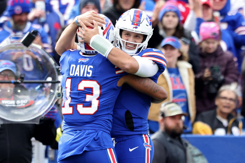 Josh Allen had a huge game in the Bills' win over the Steelers. (Photo by Bryan M. Bennett/Getty Images)