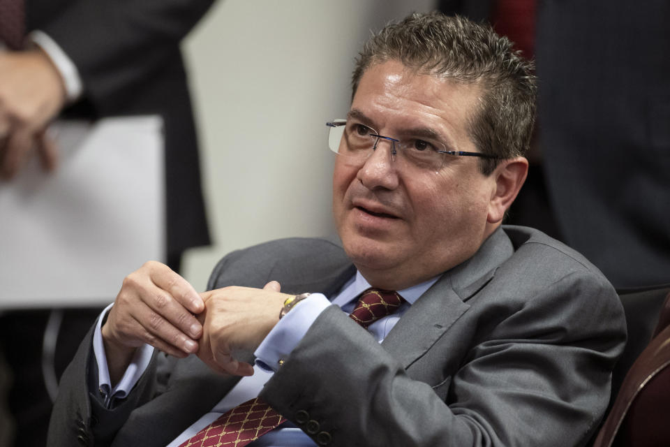 It doesn't sound like Dan Snyder is going to leave the NFL quietly. (AP Photo/Alex Brandon, File)