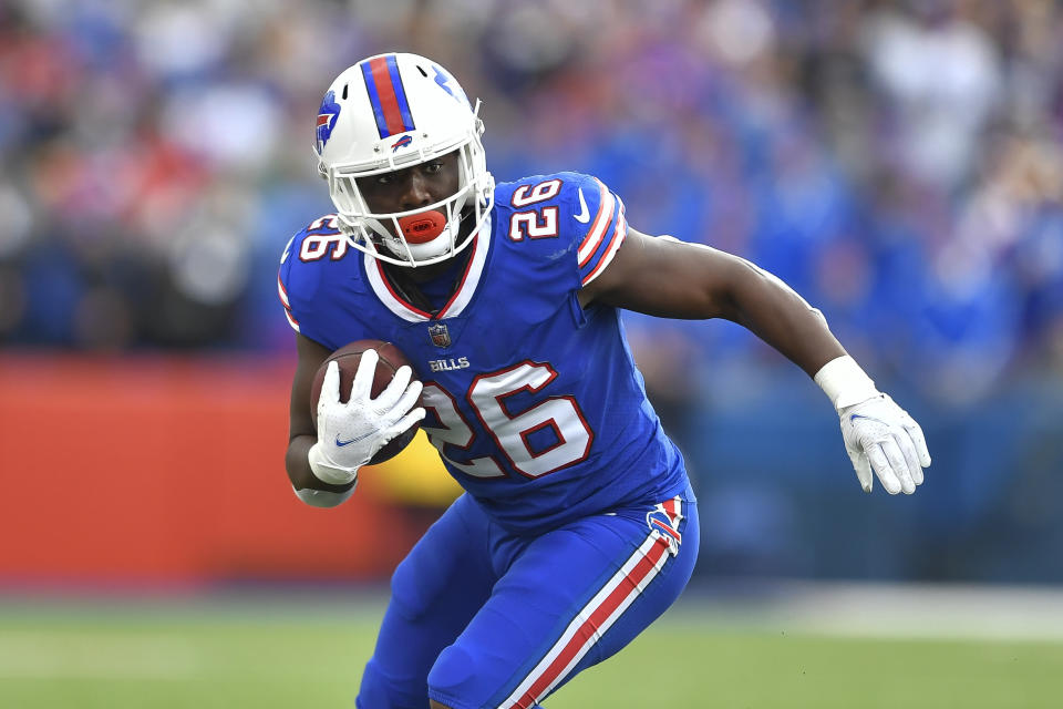 Devin Singletary's best fantasy weeks seem to come when the Bills are challenged. Week 6 seems to be that scenario against the Chiefs. (AP Photo/Adrian Kraus)