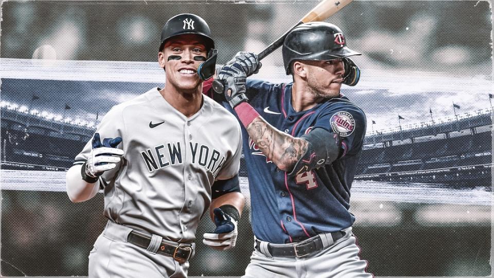 Yankees treated art Aaron Judge Carlos Correa