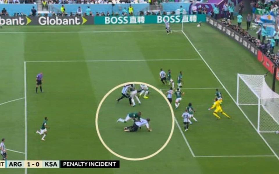 Argentina's penalty vs Saudi Arabia - ITV