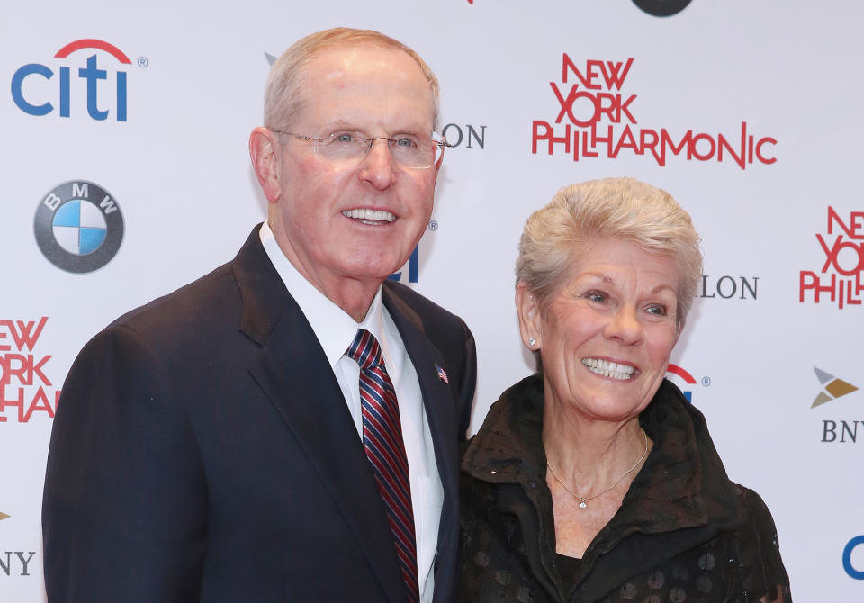 Judy and Tom Coughlin were married for 55 years. 