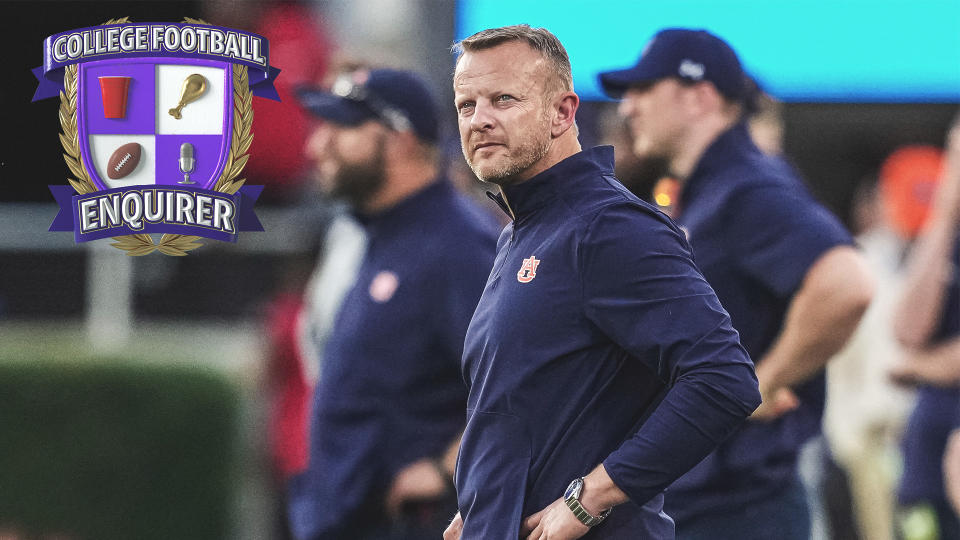 Auburn head coach Bryan Harsin looks onto the field vs Georgia
Dale Zanine-USA TODAY Sports