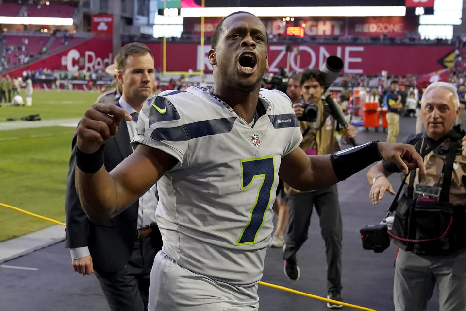 Seattle Seahawks quarterback Geno Smith is having a magical season. (AP Photo/Matt York)