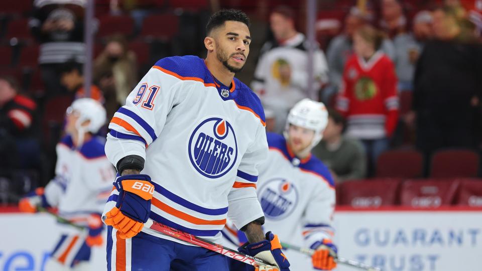 Edmonton Oilers' forward Evander Kane shared graphic details about the horrific injury he suffered on Tuesday. (Getty Images)