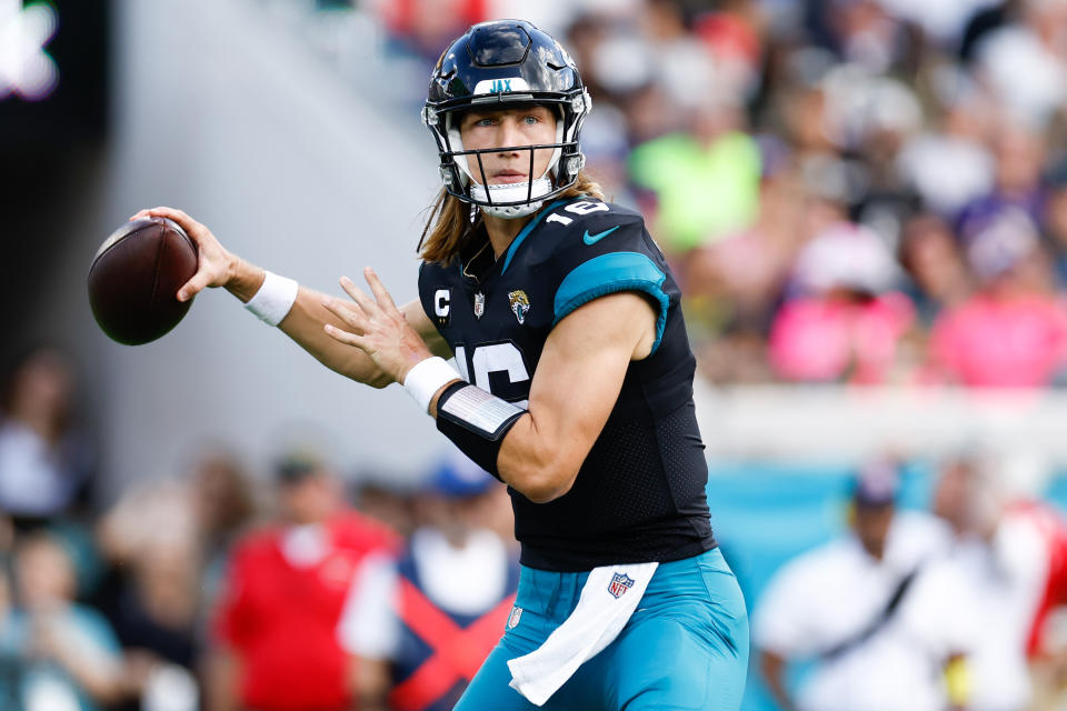 Trevor Lawrence was absolutely dealing against the Ravens. (Douglas DeFelice-USA TODAY Sports)