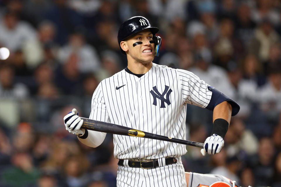 The man who caught Aaron Judge's 62nd home run didn't get as much for it as he expected. (Photo by Elsa/Getty Images)