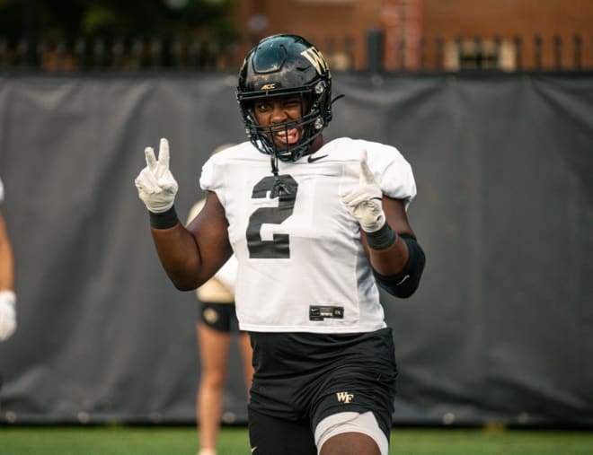 Wake Forest's All-ACC third team defensive lineman Kobie Turner.