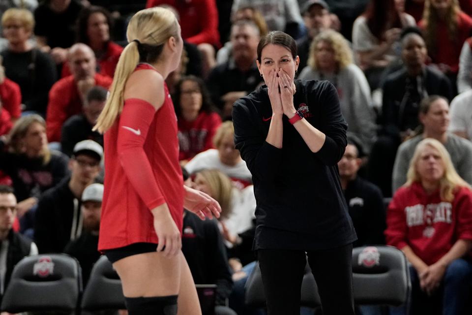 Ohio State coach Jen Flynn Oldenberg will be saying goodbye to Kylie Murr and four other players from this season's Elite Eight team. The five have entered the transfer portal.