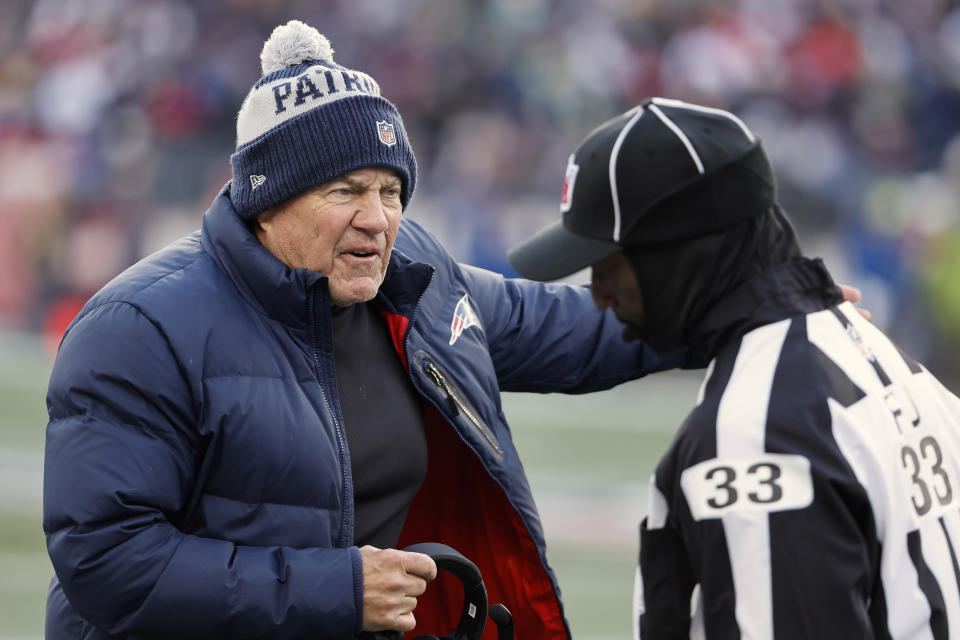 New England Patriots head coach Bill Belichick has his team in the playoff hunt again. (Winslow Townson/AP Images for Panini)