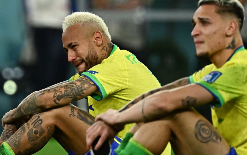 Neymar in tears - AFP
