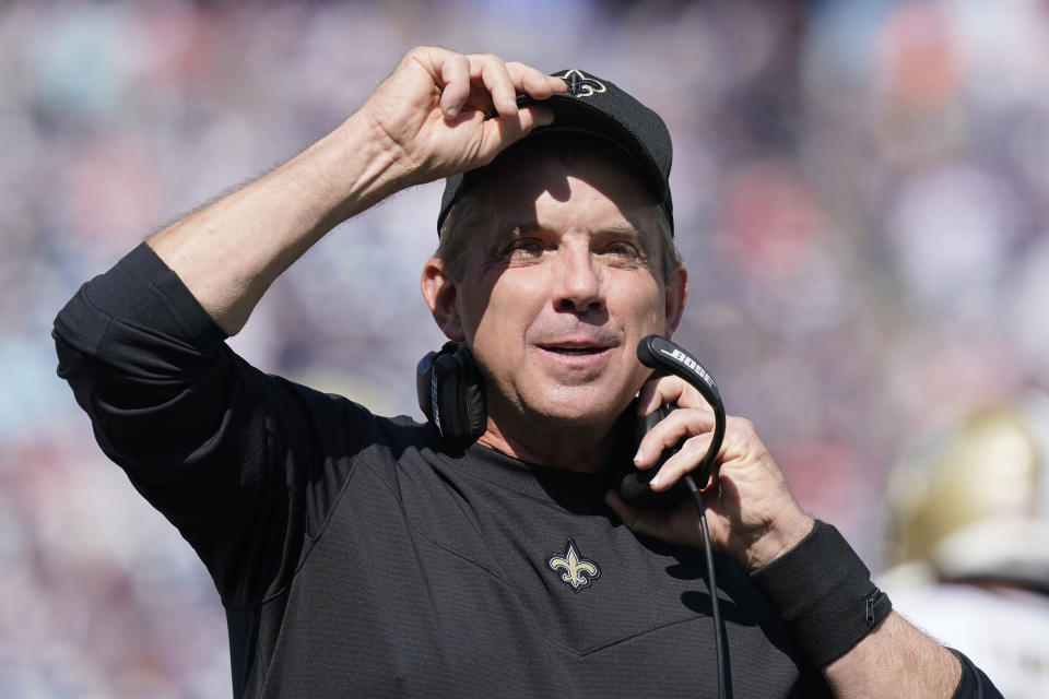 Former New Orleans Saints head coach Sean Payton has four interview requests. (AP Photo/Steven Senne)