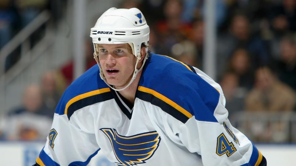 NHL legend Chris Pronger took to Twitter on Wednesday to share the story of his experience with commotio cordis, the same cardiac event suffered by Buffalo Bills safety Damar Hamlin in early January. (Getty Images)