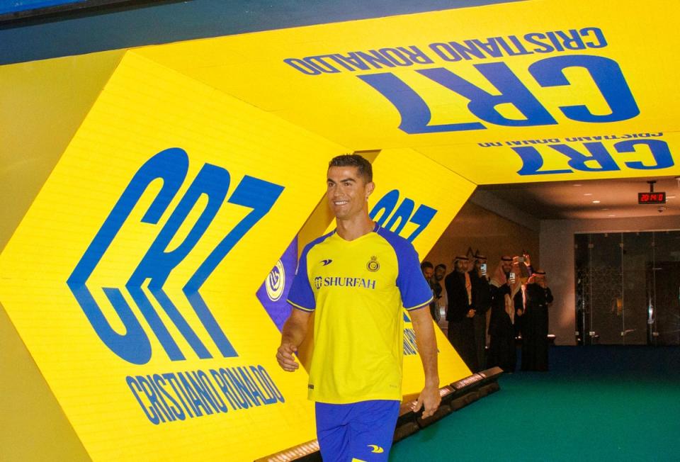 Ronaldo’s debut for Al-Nassr will have to wait (Al Nassr Football Club/AFP via G)