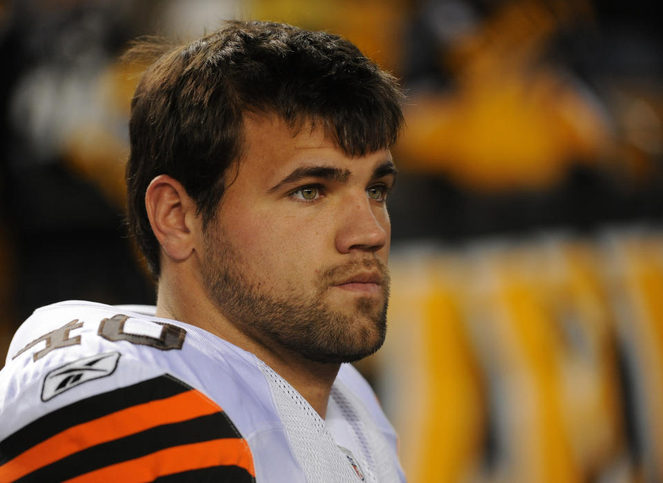 Peyton Hillis retired from the NFL in 2015. (Photo by George Gojkovich/Getty Images)