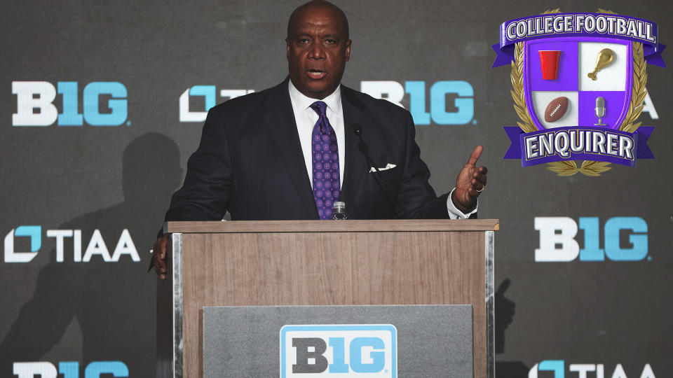 Kevin Warren speaks to the media during Big Ten media day
Matt Krohn-USA TODAY Sports