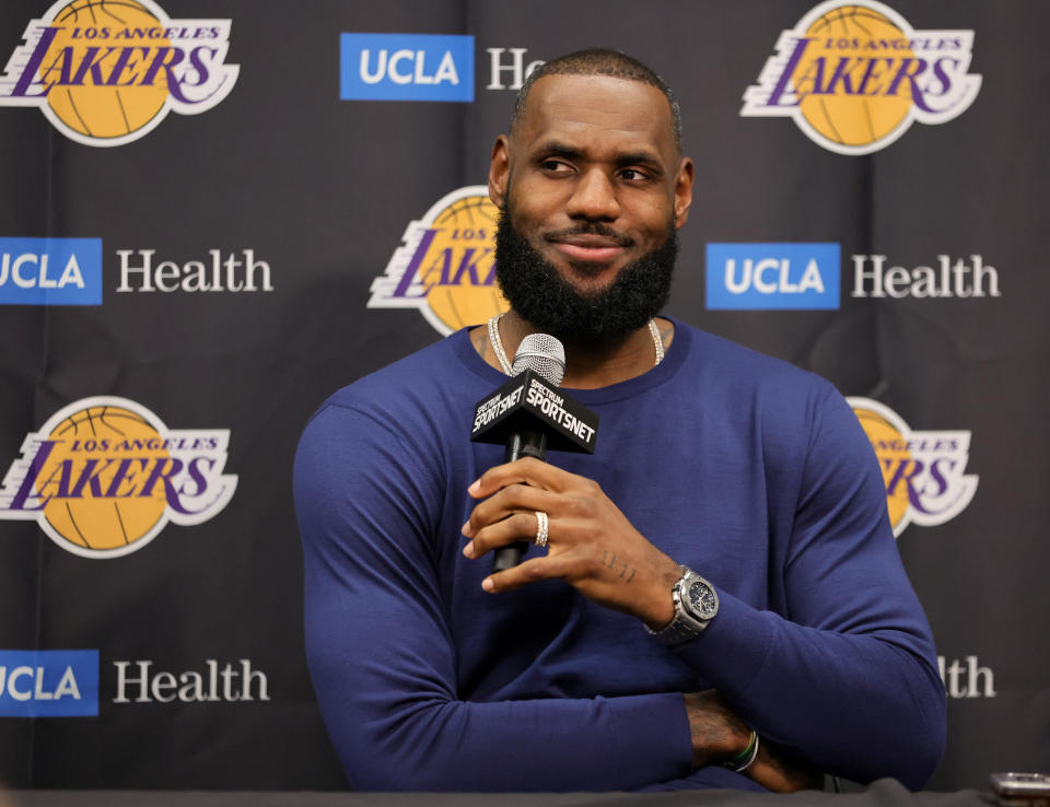 LeBron James has been in the NBA a long time. (Photo by Ethan Miller/Getty Images)