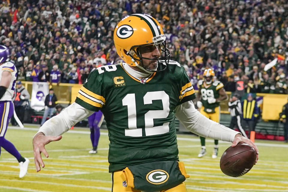 Aaron Rodgers and the Packers may have caught a big break from the NFL by getting the Sunday night slot for their do-or-die season finale against the Detroit Lions. (AP Photo/Morry Gash)