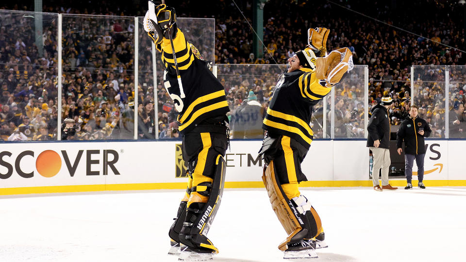 The Boston Bruins have been the cream of the crop through the first half of the NHL season. (Photo by Gregory Shamus/Getty Images)