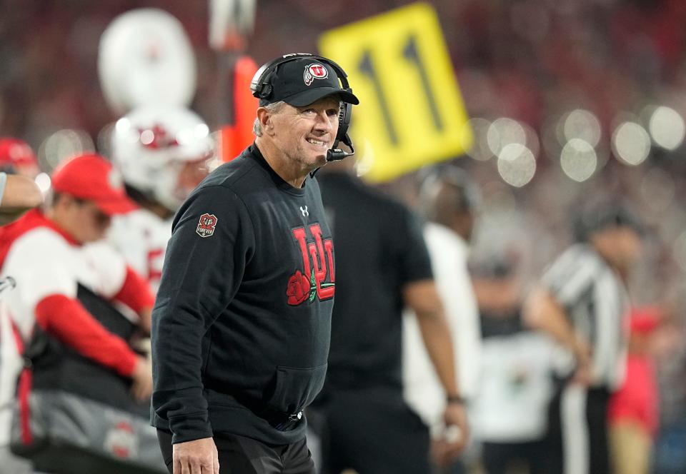 Utah's Kyle Whittingham was one of 16 coaches to rank Ohio State ahead of Michigan.