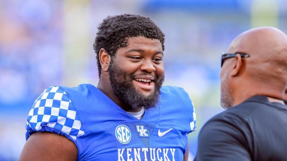 Defensive lineman Justin Rogers, who Rivals.com rated as a five-star prospect out of high school, started every game for Kentucky’s defense at nose guard this season.