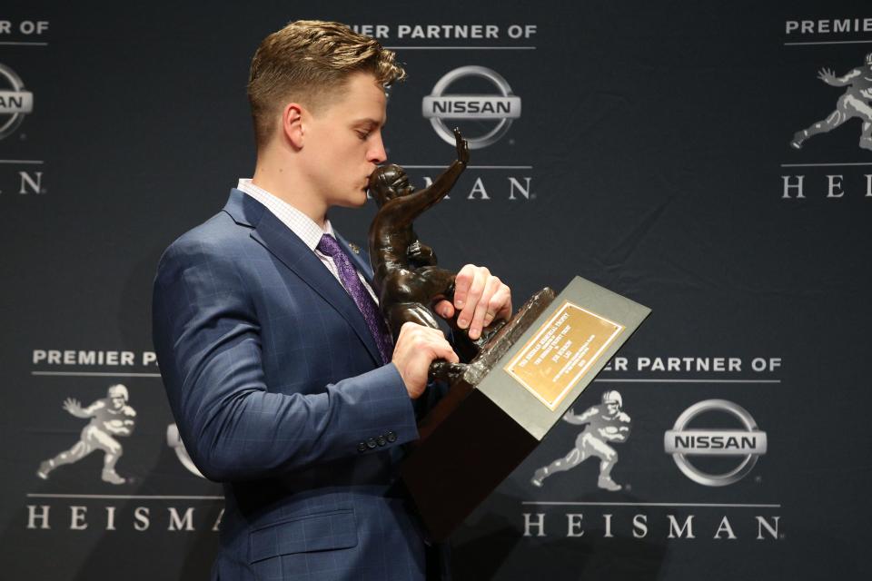 Joe Burrow won the 2019 Heisman Trophy after a historic season with the LSU Tigers.