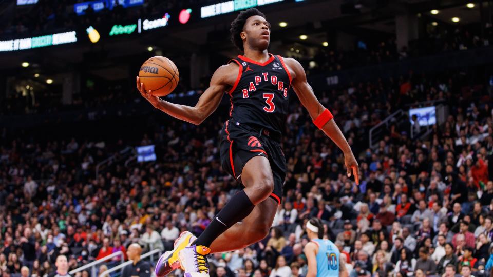 Teams are closing in on the Toronto Raptors as the is reportedly listening to trade offers for forward O.G. Anunoby. (Getty Images)